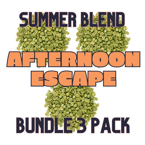 Afternoon Escape: Green coffee beans to create a coffee blend