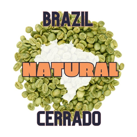 Brazil green coffee beans from Cerrado region