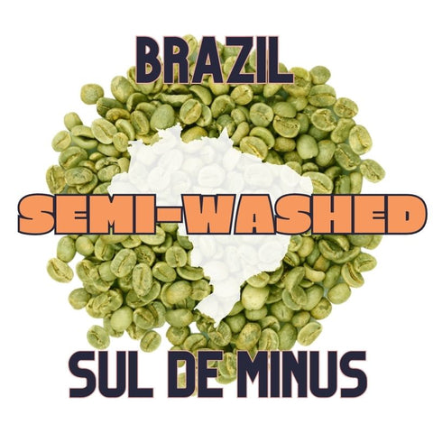 Brazil green coffee beans from Sul De Minus region