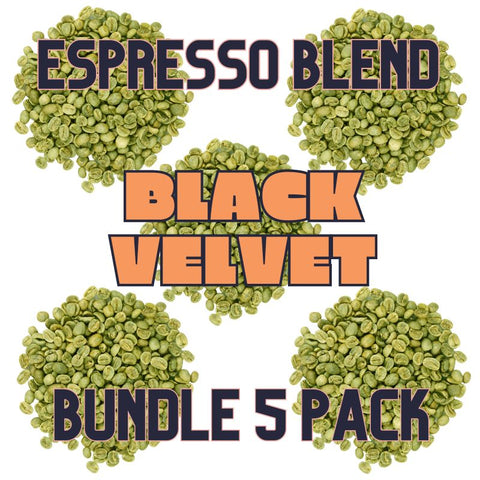 Black Velvet: Green coffee beans to create a coffee blend