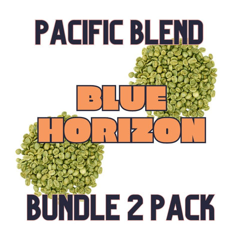 Blue Horizon: Green coffee beans to create a coffee blend