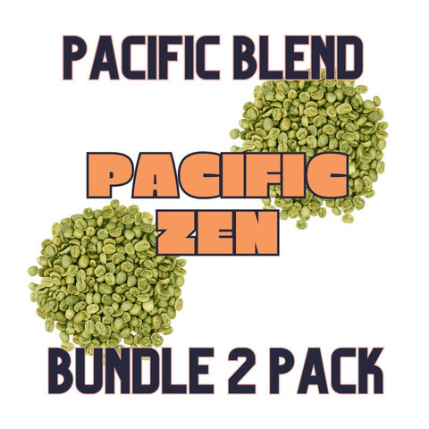 Pacific Zen: Green coffee beans to create a coffee blend