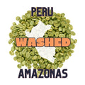 Peru green coffee beans from Amazonas region