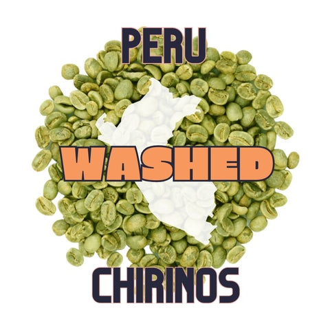 Peru green coffee beans from Chirinos region
